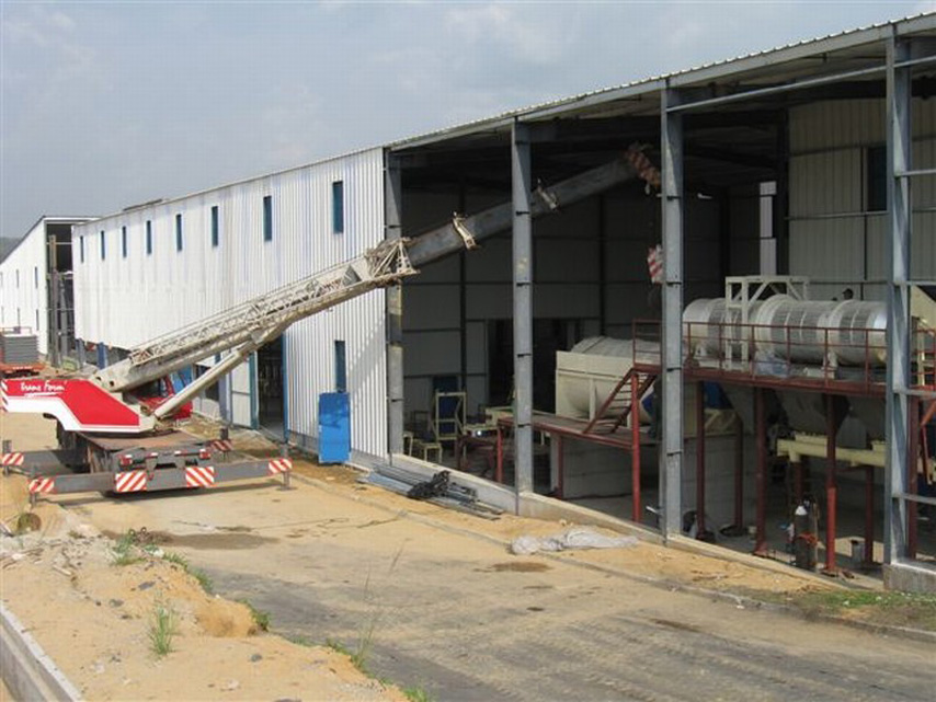 Gabon steel structure warehouse construction