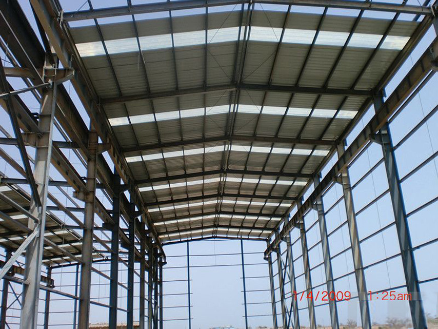 framework of steel structure workshop project in Senegal