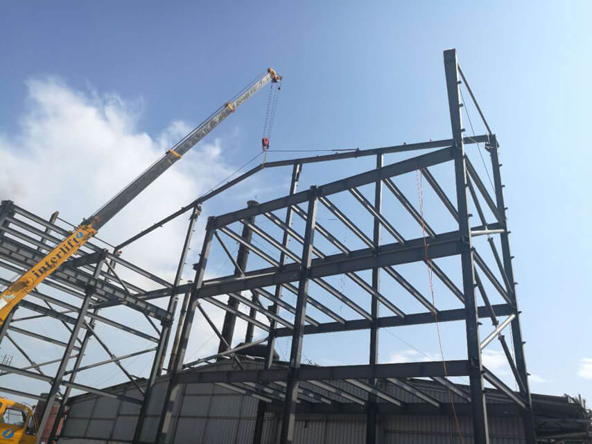 Prefab Steel Frame Structure Factory Construction