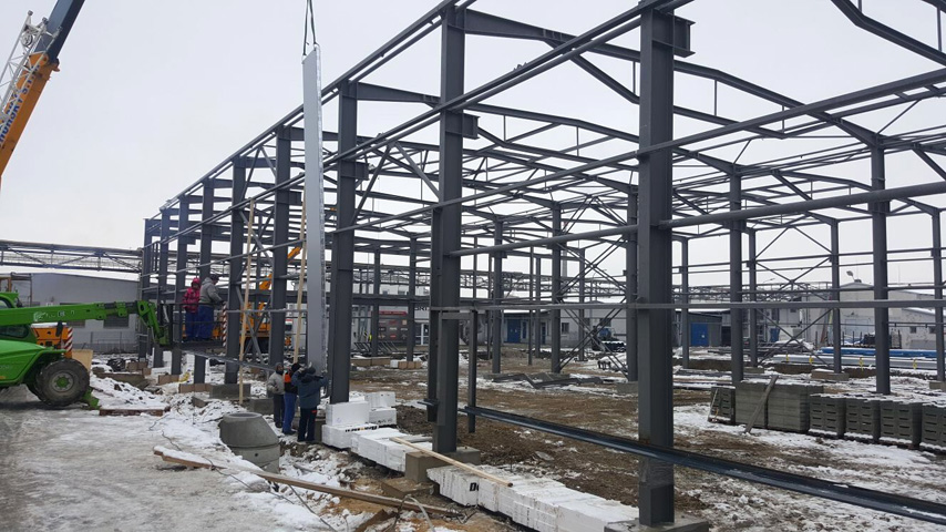 Czech Republic project - Pre Engineered Steel Frame Construction