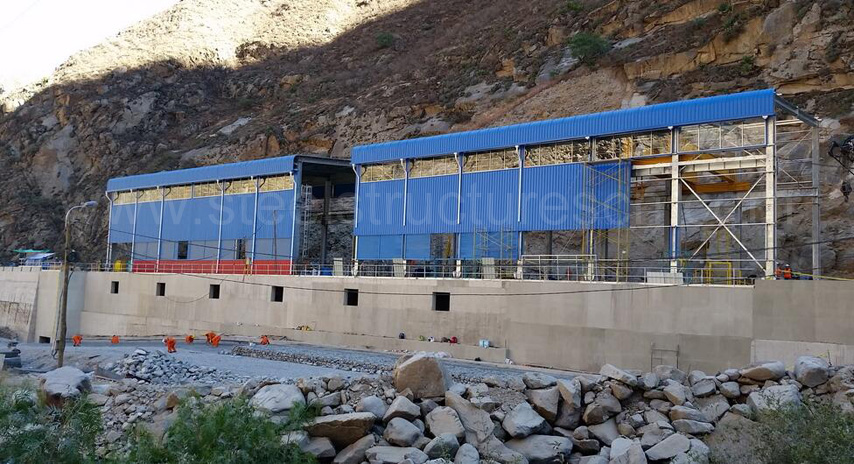 installation of Peru steel structure project for Hydropower station 2