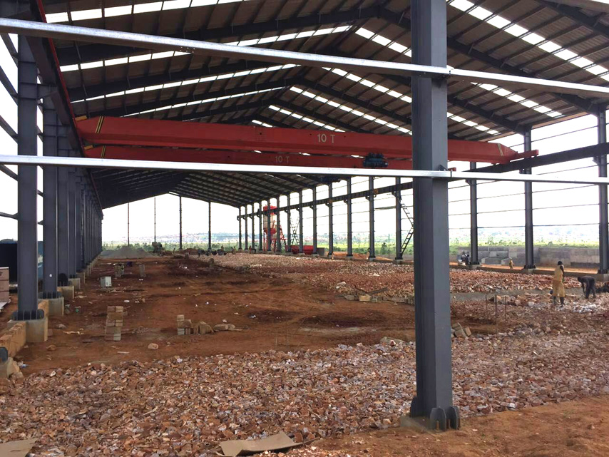 Prefabricated Steel Structure Warehouse Project in Uganda