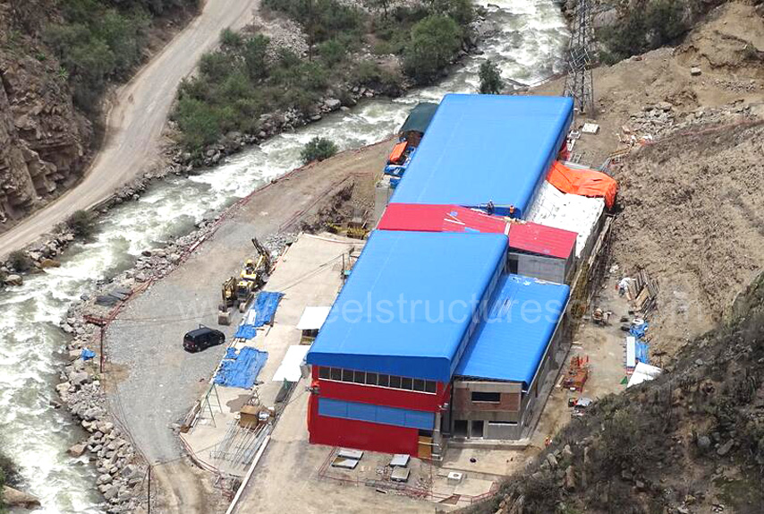 Peru steel structure building for Hydropower station