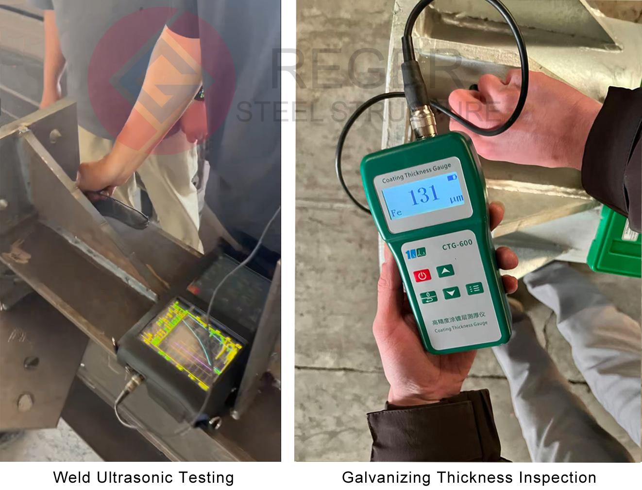 Weld Ultrasonic Testing and Galvanizing Thikness Inspection