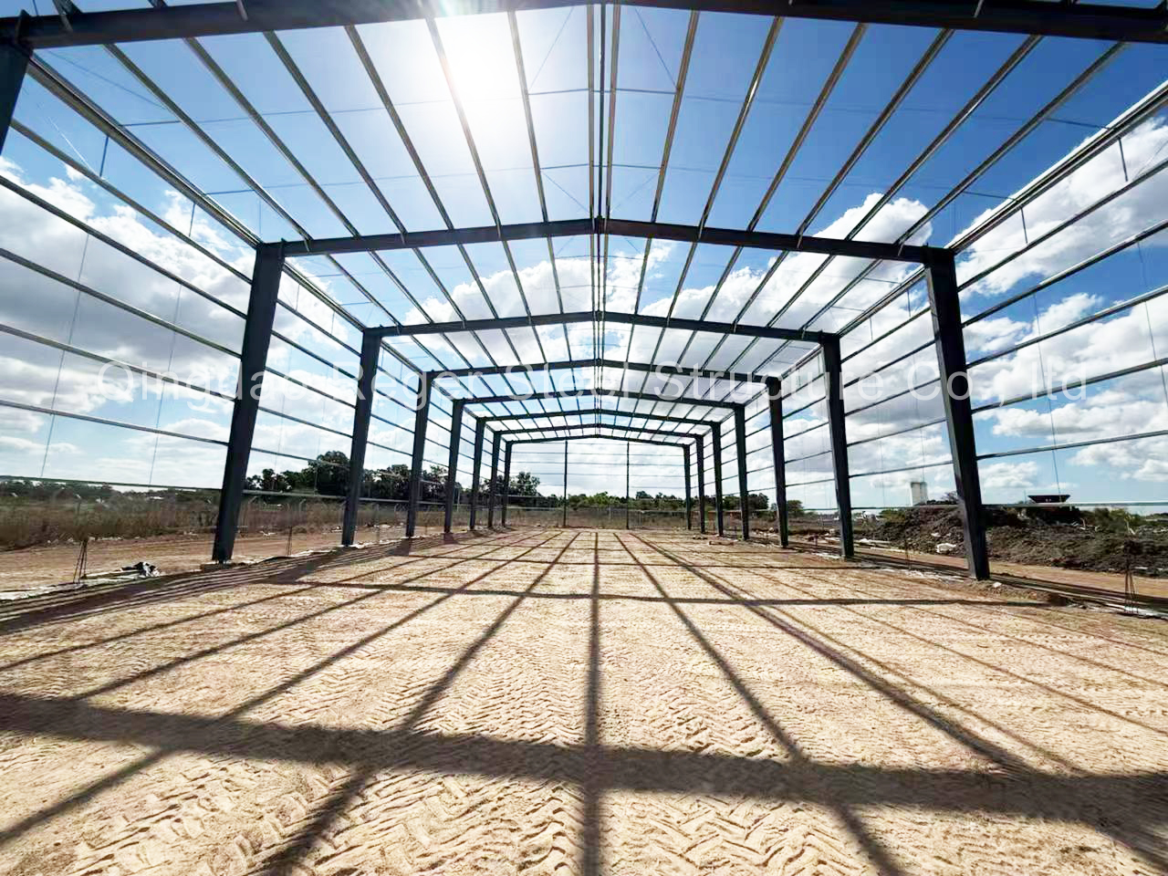 clear span steel structure warehouse