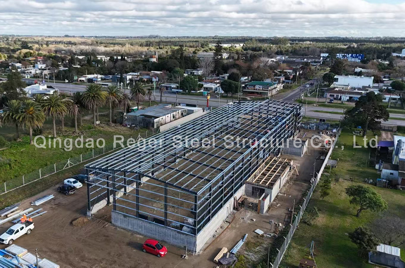 Uruguay Steel Structure Factory Building with Partial Mezzanine Office