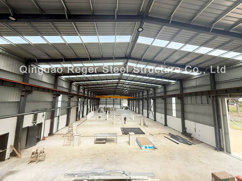 Uruguay Steel Structure Factory Building with Partial Mezzanine Office