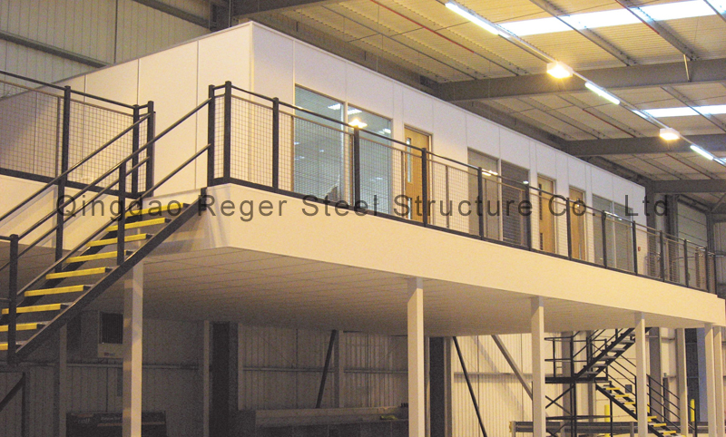 steel structure warehouse mezzanine office
