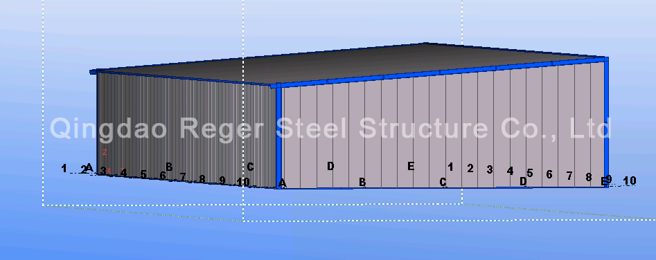 Kyrgyzstan Single-Slope Steel Frame Warehouse Design