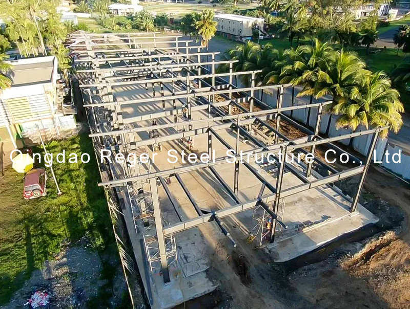 Two-Story Steel Frame Shop Building