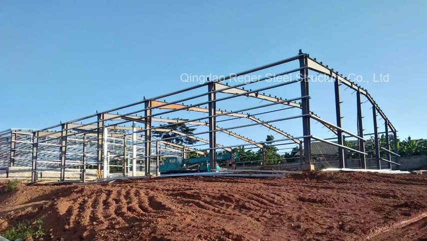 steel construction of Rwanda Warehouse Project