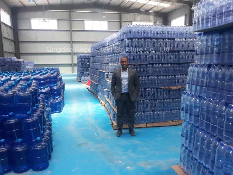 Steel Structure Water Bottling Plant in Ethiopia