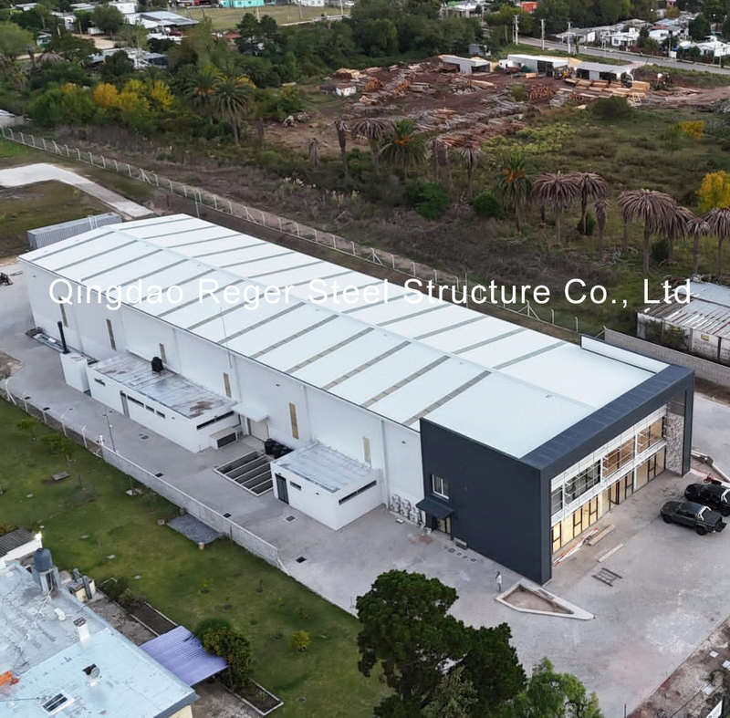 Uruguay Steel Structure Factory Building with Partial Mezzanine Office