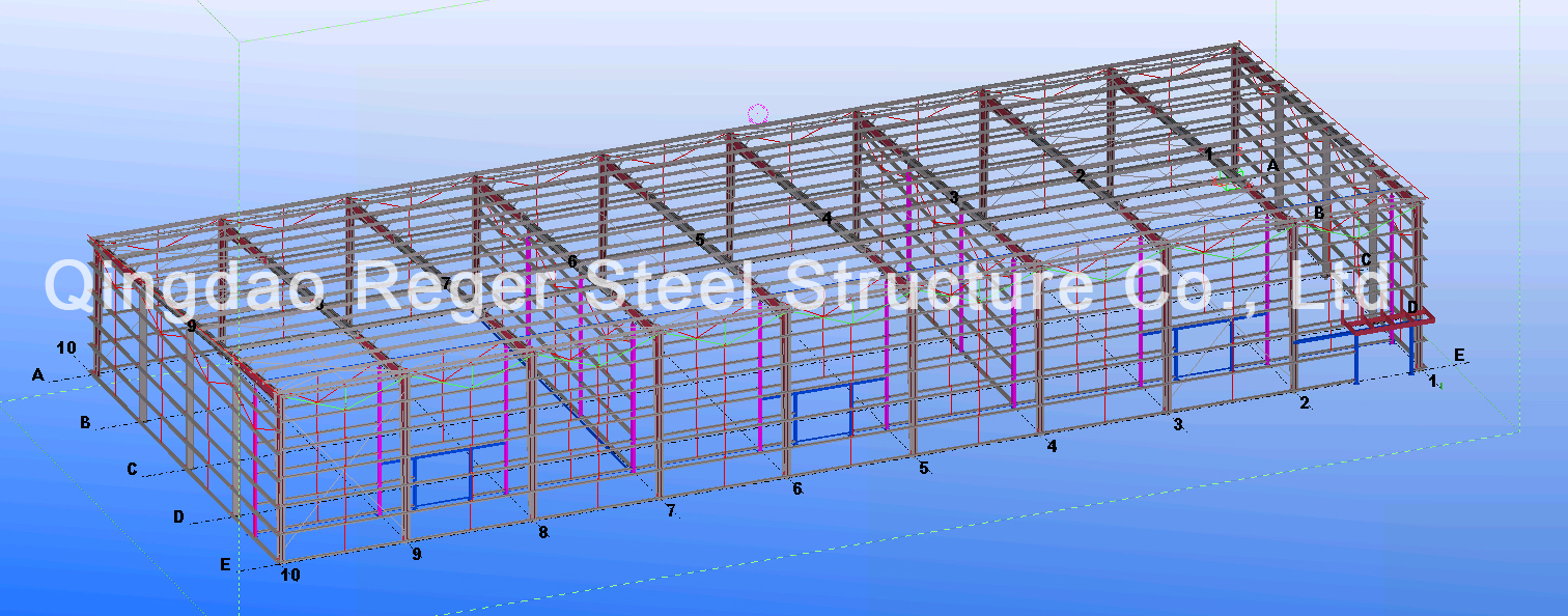 Kyrgyzstan Single-Slope Steel Frame Design