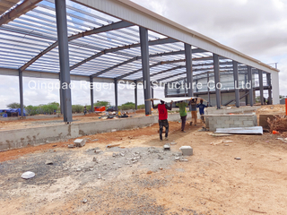 Senegal Steel Structure Workshop Hangar for Brick Making