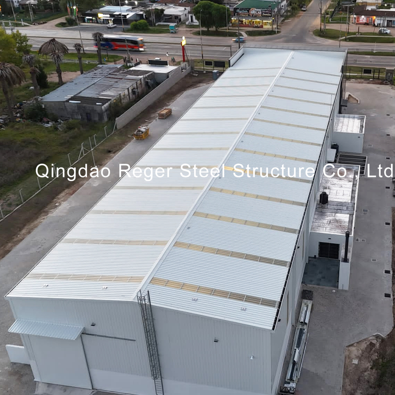 Uruguay Steel Structure Factory Building with Partial Mezzanine Office