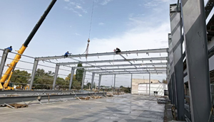 Kyrgyzstan Single-Slope Steel Frame Cold Storage Warehouse