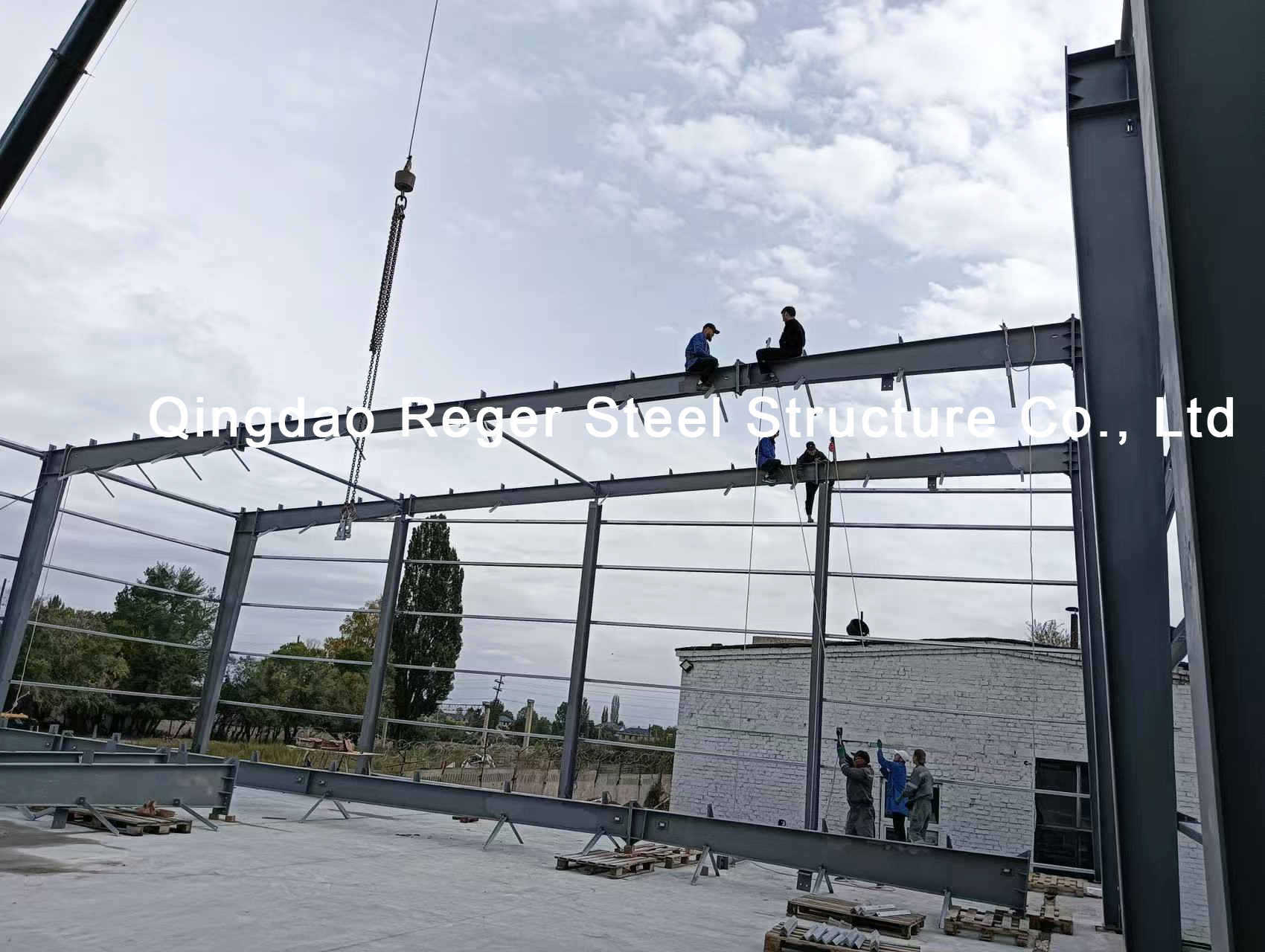 Kyrgyzstan Single-Slope Frame Warehouse