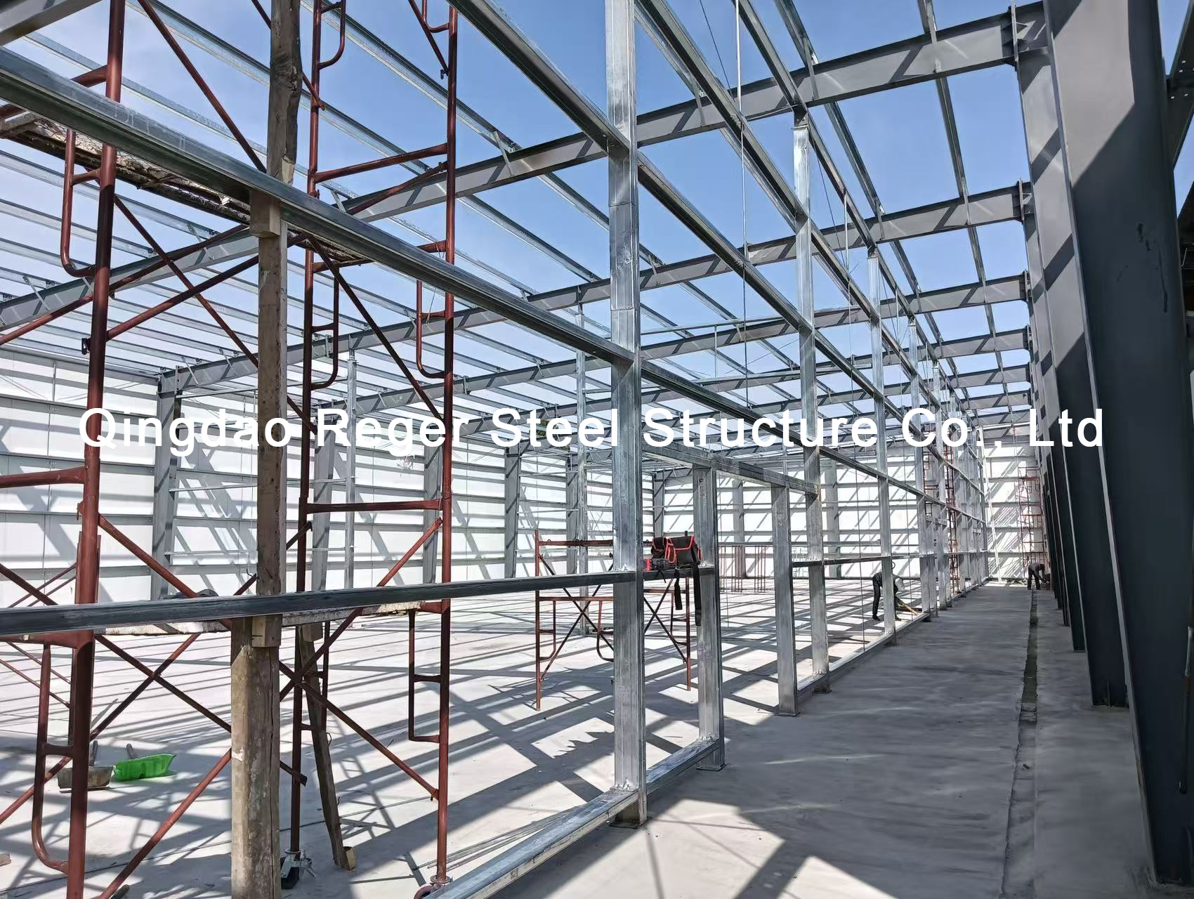 Kyrgyzstan Single-Slope Steel Frame Structure Warehouse