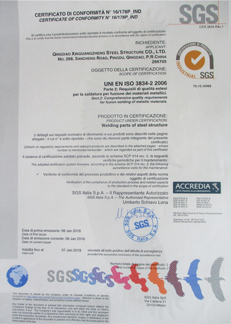 SGS Certification