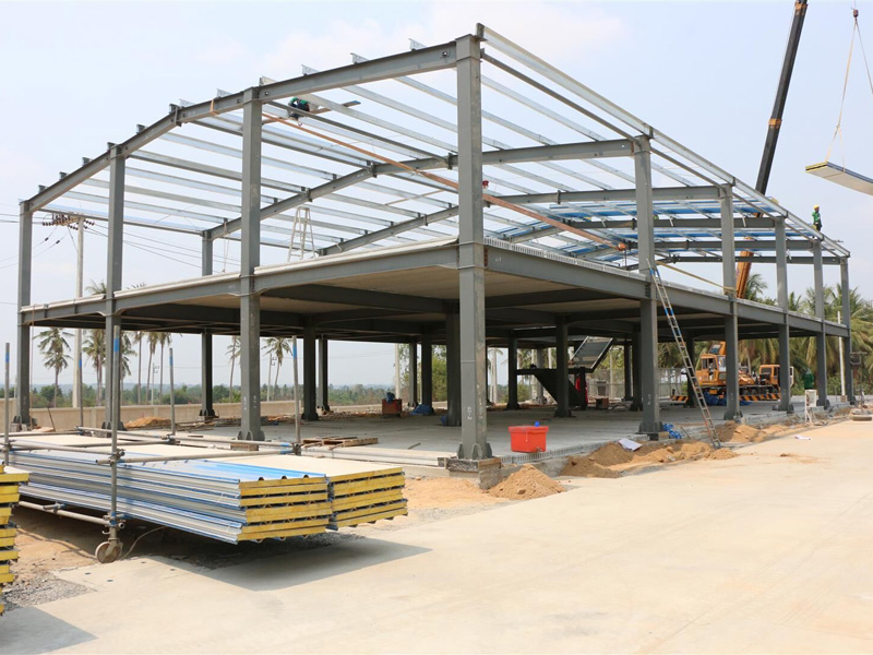 Two-Story Steel Frame Structure Warehouse